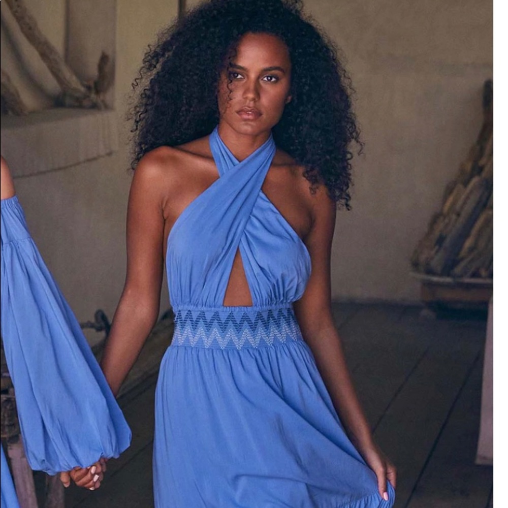 Karolina dress misa los angeles in blue